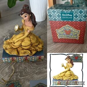 Enesco Jim Shore Disney Showcase Collection Belle & Chip Figurine 4037513 NIB